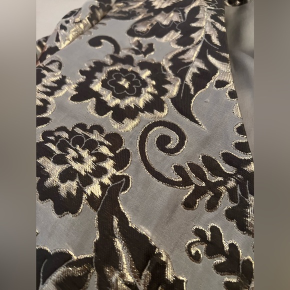 Alice McCall jacquard gray/silver blazer jacket w/ ostrich feather sleeve - US 6 - Picture 11 of 12